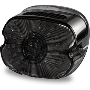 LX-LIGHT Smoked LED Tail Light with Turn Signal Brake Light Compatible with Dyna Sportster 883 1200 Road King Electra Glides Tour Glides Road Glides Nightster Street Bob,EMC Bulit-in