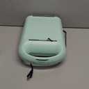 Baker's Friend Multi Stuffed Waffle Maker Thick, 4-Slice with 1.2'' Thick & 4'' Dia, Belgian Mini Waffle Maker Flip, Nonstick Breakfast Sandwich Maker, Stuffed Waffle Iron, Aqua