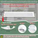 DA97-07020C, DA63-04615A Pantry Drawer Door Cover Compatible with samsung Refrigerator: RF260BEAEBC/AA, RF260BEAESG/AA etc, Refrigerator Pantry Drawer door Replace DA97-05383E, DA97-05383A etc