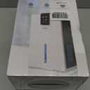 PSOS Dehumidifier, 98 OZ Water Tank, Dehumidifiers for Bedroom, Small Dehumidifier with Auto Shut Off, 7 Colors LED Light, White