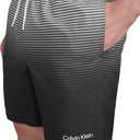 Calvin Klein Men's Volley Quick Dry Lightweight Swim Trunk (Medium, Black)