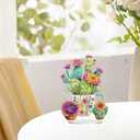 2 x hyzsj DIY Diamond Desktop Ornament Cactus, Crystal Diamond Art Painting Tabletop Ornaments Single Sided, Diamond Ornament for Adult Beginner Home Office Decor Crafts Gift