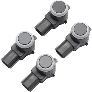 4 Pcs Bumper Backup Parking Sensor for Chevrolet Silverado for GMC Sierra 1500 2500 3500 HD 2007-2014 Reverse Parking Assist Sensor No.25855501 Black