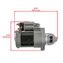 Caltric Starter Compatible with Kawasaki FX921V FX1000V FX751V FX801V FX850V