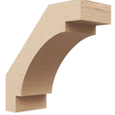 Timberthane Rough Cedar Faux Wood Merced Knee Brace, 5"W x 12"D x 12"H, Primed Tan