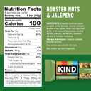 3 x KIND Savory Nut Bars, Roasted Nuts & Jalapeno, Good Source of Fiber, Gluten Free, Low Sugar, 6g Protein, 6 Count (EXP 05/19/26)