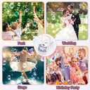 Bubble Machine, Automatic 18000+ Per Minute Big Bubbles Blower Maker for Kids Toddlers with 2 Speeds,6 Wands, Operated by Plugin or Batteries for Outdoor/Indoor Birthday Parties, Wedding (White)