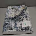 Living Room Area Rugs - 5x7 Abstract Large Soft Indoor Washable Rug Neutral Modern Low Pile Carpet for Bedroom Dining Room Farmhouse Home Office - Blue