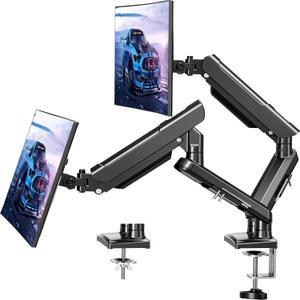 Dual Monitor Desk Mount, 13-32 inch Adjustable Gas Spring Monitor Arm, Computer Display Stand Holder with Clamp and Grommet Base, Fits 4.4 to 22lbs Screens, VESA Mount Bracket, Black, Freelift Pro Dual Monitor Desk Mount, 13-32 inch Adjustable Gas Spring Monitor Arm, Computer Display Stand Holder with Clamp and Grommet Base, Fits 4.4 to 22lbs Screens, VESA Mount Bracket, Black, Freelift Pro