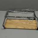 Towel Racks for Bathroom Wall Mounted, Metal Towel Holder with Wooden Shelf for Folding Large Towels, Towel Storage for Small Bathroom Organizer Decor or RV Camping