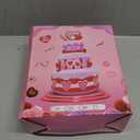 5FT Valentines Inflatables Birthday Cake Outdoor Decorations with Candles Heart, Build-in LED Lights for Happy Birthday Party Indoor Wedding Anniversary Garden Yard Lawn Dcor