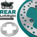 M MATI Rear Left/Right Brake Disc Rotor for Yamaha Grizzly 550 YFM550 2009-2014 Grizzly 700 YFM700 2007-2020 1HP-F582V-00-00