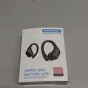 Wireless Earbud, 75H Bluetooth 5.4 Headphones Sport IP7 Waterproof, Running Wireless Earphones with ENC Noise Canceling Mic, 3D Bass Over Ear bud with Earhooks for Android, iOS, Workout, Gym, Rosegold