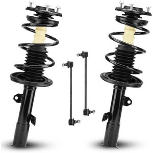 Front Struts Shock Absorber Sway Bar Links Kit Fit for Toyota Corolla 1.8L 2009-2013, for Matrix FWD 2009-2013, for Pontiac Vibe FWD 2009-2010, Replace 572598 572597 K90433 (4Pcs)