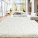 8x10 Area Rugs for Living Room Bedroom, Ultra Soft Fluffy Cream White Large Rug Carpet for Bedroom, Upgrade Non-Slip Fuzzy Shag Plush Rugs for Nursery Boys Girls Kids Room Modern Indoor Home Decor