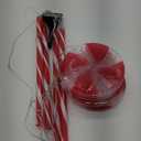 Christmas Solar Pathway Lights, 27" Set of 4 Lollipops Peppermint Stake Lights