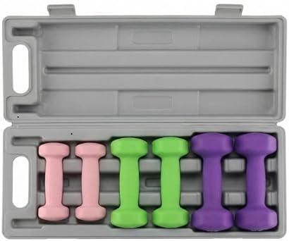 Dumbbell Weight Set for Women, Hex Neoprene Coated Dumbbell Sets,Hand Weight Set for Home Gym,Pairs, 