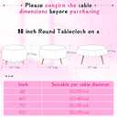 1 Pack 90 Inch Round Satin Tablecloth Hot Pink Satin Table Cover, Overlay Silky Tablecloth Dining Table Cloths for Wedding, Party, Banquet, Events, Reception, Dinner