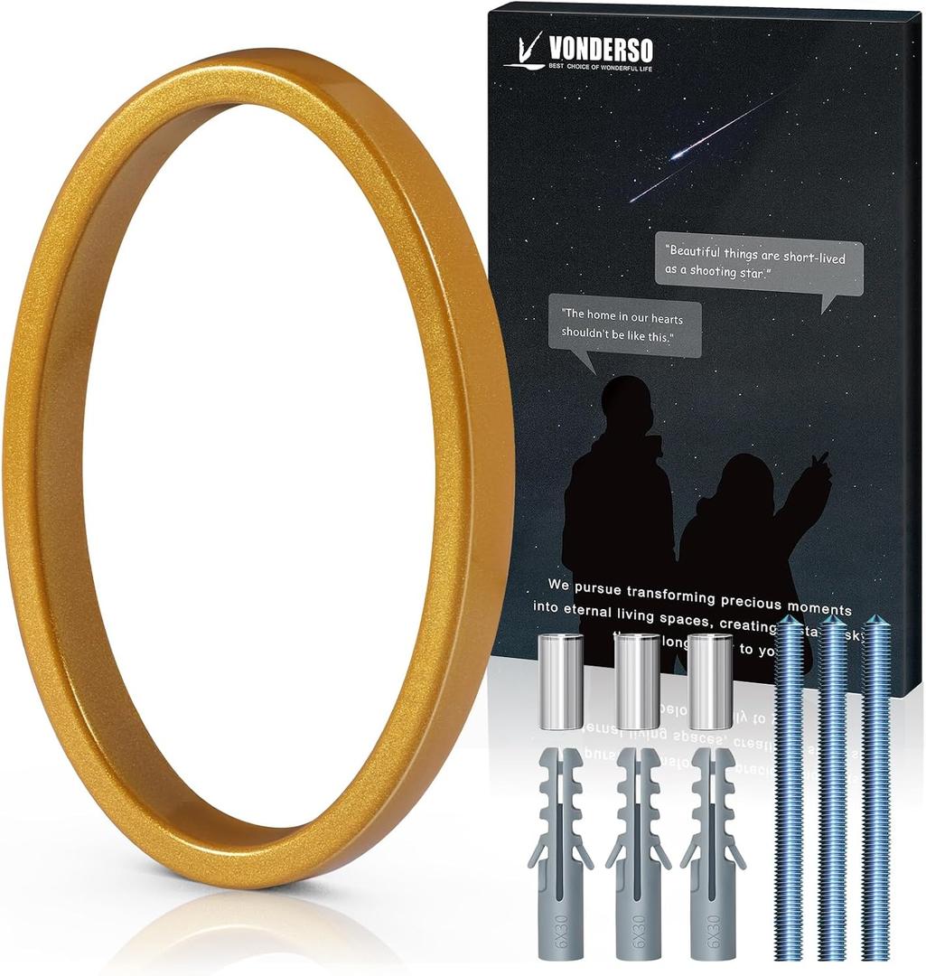 VONDERSO 5 Inch Floating House Numbers and Letters for Outside,Gold Metal Modern Outdoor Address Sign for Yard Street and Mailbox, Zinc Alloy Solid Address Numbers and Letters,number 0