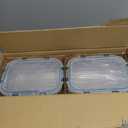 [8-Pack,30 oz]Glass Meal Prep Containers,Glass Food Storage Containers,Airtight lunch Containers with Lids, Microwave, Oven, Freezer and Dishwasher