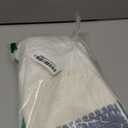 Soft Cotton Boho Lumbar Throw Pillow Covers Set of 2, Natural White/Contrast Blue 12x20 Inch, Blue Farmhouse Decorative Cushion Covers for Sofa Bed Living Room Home Decor