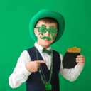 Winlyn Bulk St. Patrick's Day Novelty Jewelry Assortment St. Patrick's Day Party Favors Supplies Head Bopper Necklace Bracelet Glasses Tattoo Stickers Accessories for St. Patty's Day Irish Party Dcor