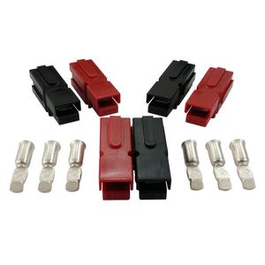 75 Amp Battery Connector Red Black and Contacts Modular Power Supply 3 Pairs (6AWG)