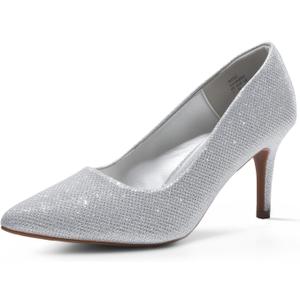DREAM PAIRS Women's High Stiletto Heels Closed Pointed Toe Dress Pumps Shoes for Wedding Work Office Business, 3 Inches, 6.5