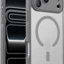 Designed for iPhone 17 Pro Case, Compatible with MagSafe, [Camera Protection] [15FT Military Drop Protection] Shockproof Translucent Matte Anti-Slip Phone Case, 6.3", Natural Titanium