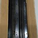 Drawer Rolling Bearing Slip Rail Undermount Heavy Duty Drawer Slides Full Extension Bottom Mounted Hidden Under Ball Bearing Metal Rails Track Guide 1 Pair(Black,16 Inch(400-900mm))
