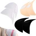 ZeriLion 3 Pairs Hook and Loop Shoulder Pads for Women Clothing 1.5cm Thick Reusable Sponge Shoulder Enhancer Pads for Blazer Suit Jacket T Shirt Dress Tops for Sloping or Uneven Shoulders