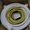 PATIKIL Mini Split Line Set, 10 Ft 1/4" 3/8" OD AC Extension Line Copper Pipe Tubing with Flared Nuts Thickened PE Insulated and Wire for Mini Split Air Conditioner HVAC Heat Pump System