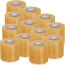 Pangda 12 Pcs Wrestling Mat Tape 3 or 4 Inch Heavy Duty 7 Mil PVC Carpet Tape for Wrestling Grappling Exercise Mats Seaming Cover Gym Floor Carpet Seam (Clear)