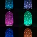 Sunflower Ceramic Essential Oil Diffusers,Small Cute for Office, Home for Aromatherapy,Bedroom Humidifier Air Fragrance,Room Scent, Smell,Light Decor para Casa De Essentials Aesthetic Electric Aroma (200ml,with Timer)