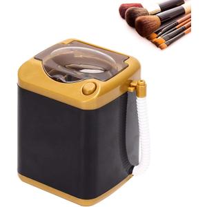 Generic Makeup Washing Machine, Electric Mini Brush Sponge Puff Cleaner, Automatic Cosmetic Tool Cleansing Machine, Gold