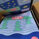 TODALE Foldable Baby Play Mat 50x50 Inch - Thick Padded Floor Mat for Crawling and Tummy Time - Non-Slip, Waterproof Portable Activity Mat for Playpens, Hard Floors & Travel - Animal & Number Patterns