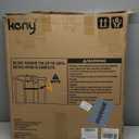 keny 29"-42.5" Baby Gate for Stairs, Auto Close Safety Dog Gate, Pressure Mounted Easy Walk Through Pet Gate for Doorways, Durable Stair Gate, 30" Tall, White