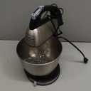 Hamilton Beach Classic Stand and Hand Mixer, 4 Quarts, 6 Speeds with QuickBurst, Bowl Rest, 290 Watts Peak Power, Black and Stainless