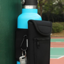 Magnetic Gym Water Bottle Bag Holder, Built-in Magnet for Easy Attachment to Metal Surface, Magnetic Bottle Sleeve Pouch for Cell Phones, Key, Cards, Headphones
(Black,Classic)