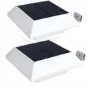 Solar Gutter Lights Motion Sensor Outdoor Security Light (2 Pack), Waterproof LED (6-Diode) Durable Fence Gutter Driveway Garden Patio Path Decking Light Made for Quality Outdoor Life