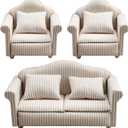 3pcs Dollhouse Sofa Miniature Couch Miniature Furniture Sofa 1 24 Scale Dollhouse Furniture Tiny Mini House Couch Toy Model
