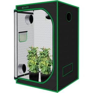 Green Hut 96"x48"x72" Roof Cube Grow Tent Plant Grow Tent | Observation Window, Removable Floor Tray, 100% Reflective Mylar Interior, Sturdy Frame for Plant Growing