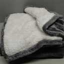 Sweetcrispy Heated Blanket Throw, 50''x60'' Heating Electric Blanket with 4 Heat Levels, Washable DualSided Flannel & Sherpa Fabric Electric Throw Blanket Warmer for Office Home Use