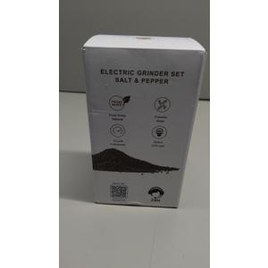 Electric Salt and Pepper Grinder Set Automatic Battery Pepper Mill Shakers Adjustable Coarseness Upgraded Larger Capacity with Led Home and Kitchen Appliances Birthday Gifts for Women Mom (Black)