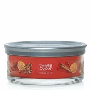 Yankee Candle Kitchen Spice Scented, Signature 12oz Medium Tumbler 5-Wick Candle, Over 16 Hours of Burn Time