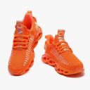 GSLMOLN Womens Walking Shoes Mesh Non Slip Gym Sports Casual Fashion Sneakers Size 39, Orange 2
