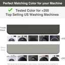 2 PACKS SEIRI Washer and Dryer Topper, 26" x 26" Silicone Dryer Top Protector Mats for Flat Top Surface Cover and Front Load Washing Machine Non-Slip Waterproof Laundry Topper Mat Large (Light Gray)