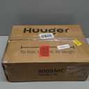 Huuger Nightstand with Charging Station, USB-C Port, Fluted Night Stand with Drawer, Bed Side Table with Solid Wood Feet, Open Storage, End Table with Raised Edge, for Bedroom, Walnut