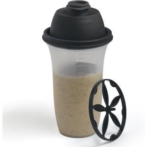 SIGNORA WARE Shaker Bottles | 17-Ounce Plastic Protein Shake Bottle for Meal Replacement Shakes & Smoothies, Beverages, Mixing Salad Dressing & Sauces, Margarita, & More