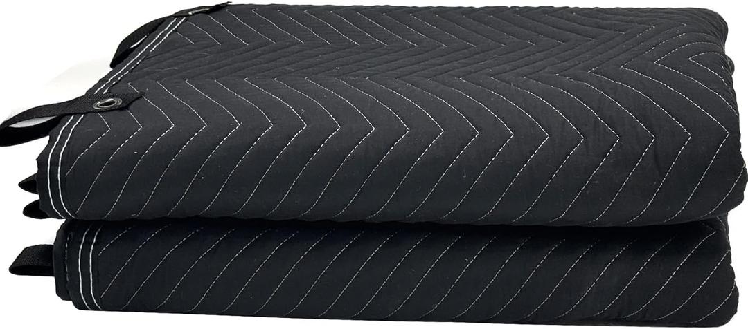 JZHLLA 72" x 40" Studio Large Sound Dampening Blanket, Sound Insulated Blanket Sound Absorbing Blanket with Grommets for Soundproofing Noise Reduction Light Blocker Basement Recording Studio